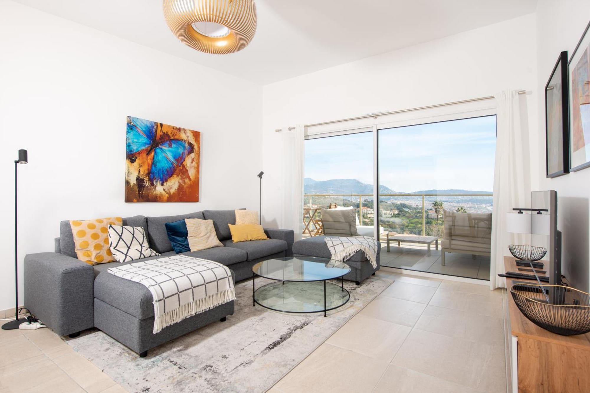 Blue Pearl Vue Mer Nice Bagian luar foto